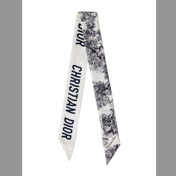 Christian Dior Silk Toile de Jouy Bandeau - Picture 1 of 4